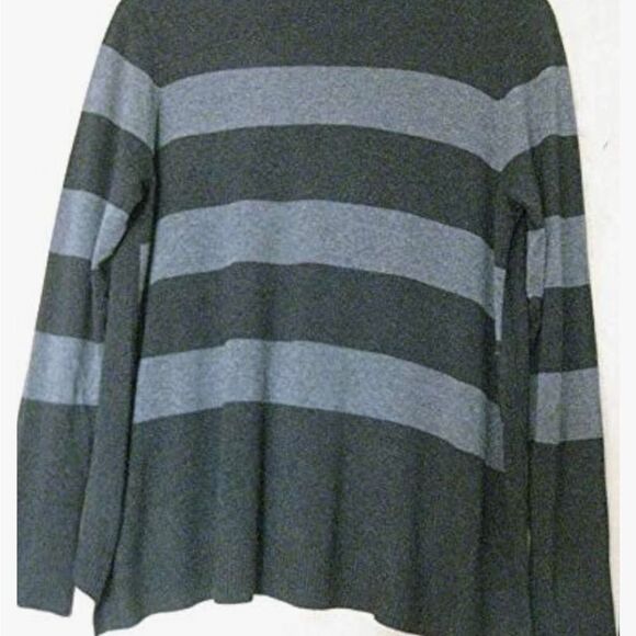 Eileen Fisher Gray Striped V-Neck Cardigan Sweater Size Small MSRP 278.00 - Picture 11 of 12